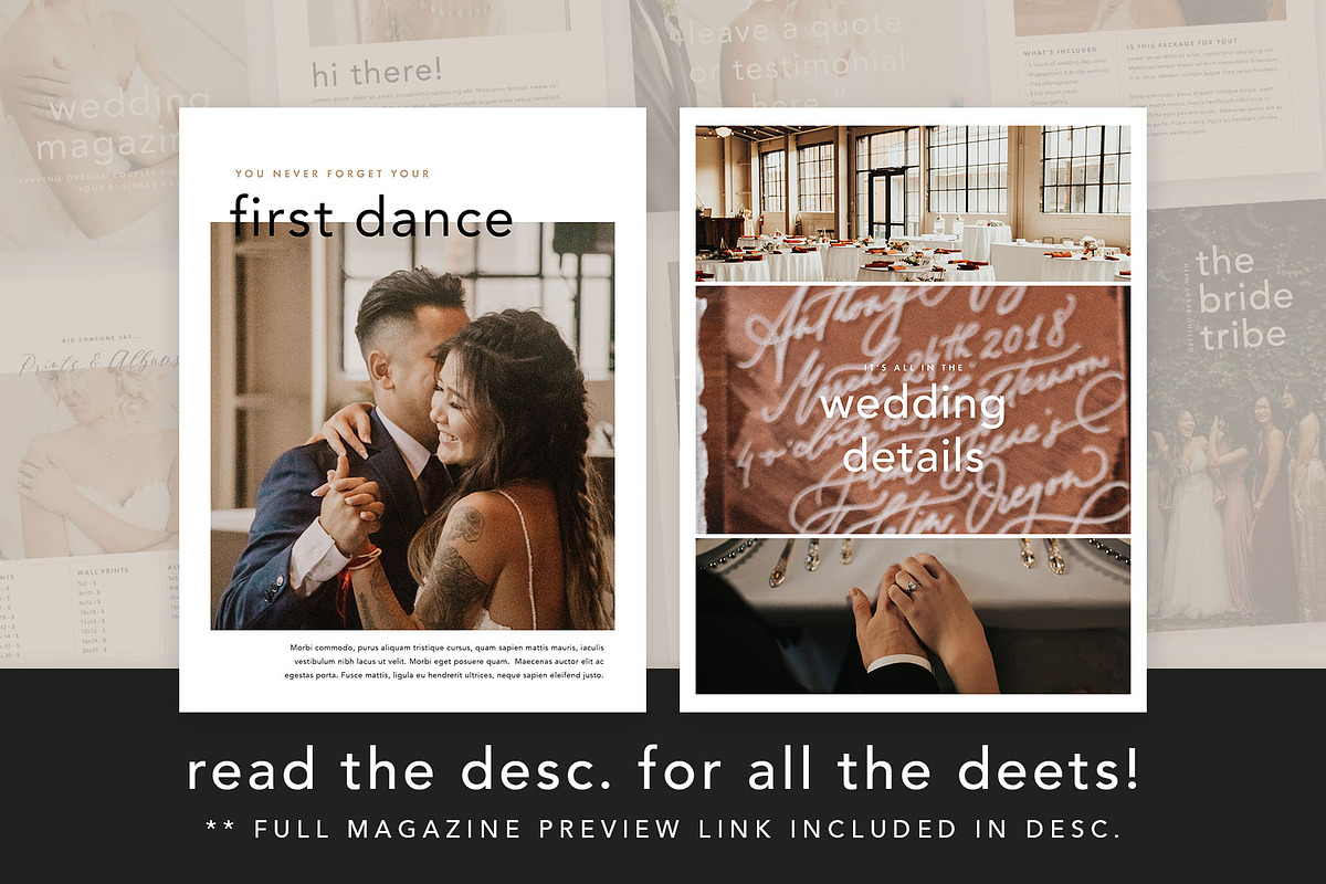 30-Page Wedding Photography Magazine, a Magazine Template by molly ho studio (Photo 7 of 7)