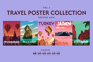 Travel Poster Asia Vol.1