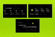 Black Green Pitch Deck Google Slide, a Presentation Template by graphicook (Thumbnail 5 of 5)