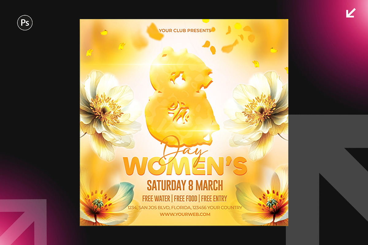 6 Women's party Flyer Design Bundle, a Flyer Template by Shajib Shikder (Photo 2 of 7)