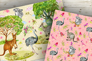 Australia  seamless patterns, a Pattern Graphic by MitrushovaArt (Thumbnail 8 of 11)