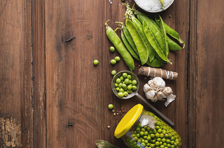 Green peas canning in jar, a Food & Drink Photo by VICUSCHKA