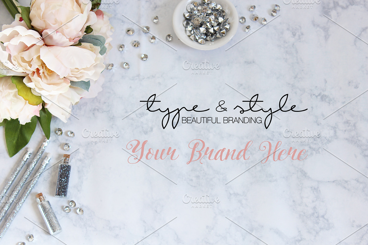 Desktop Styled Stock Photo | Diamond, a Product Mockup by Type & Style