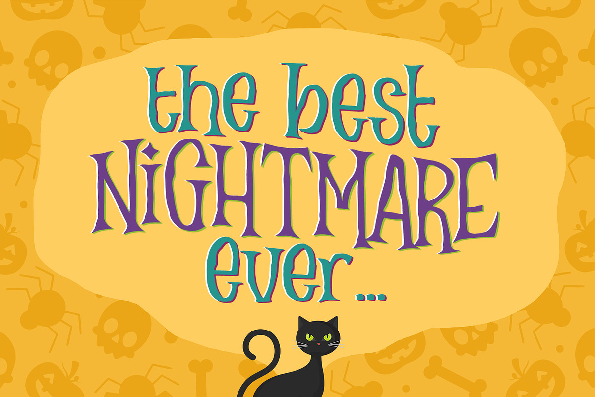 Mr. Halloween Font, a Blackletter Font by Orenari (Photo 10 of 11)