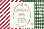 Hand Drawn Christmas Backgrounds, a Background Graphic by digital.incubator.yum (Thumbnail 5 of 8)