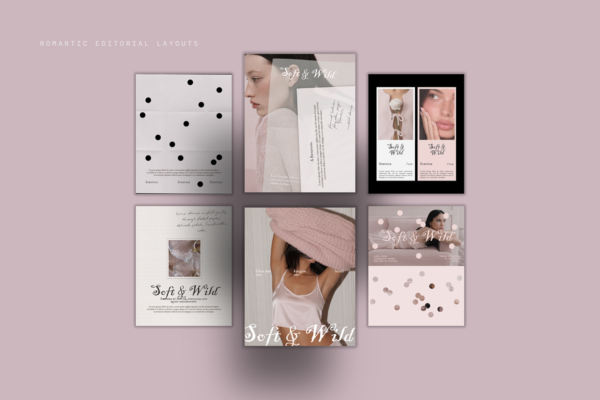 SOFT & WILD Social Media Templates, a Social Media Template by Patrace Studio (Photo 5 of 10)
