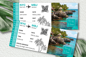 Editable Boarding Pass Template