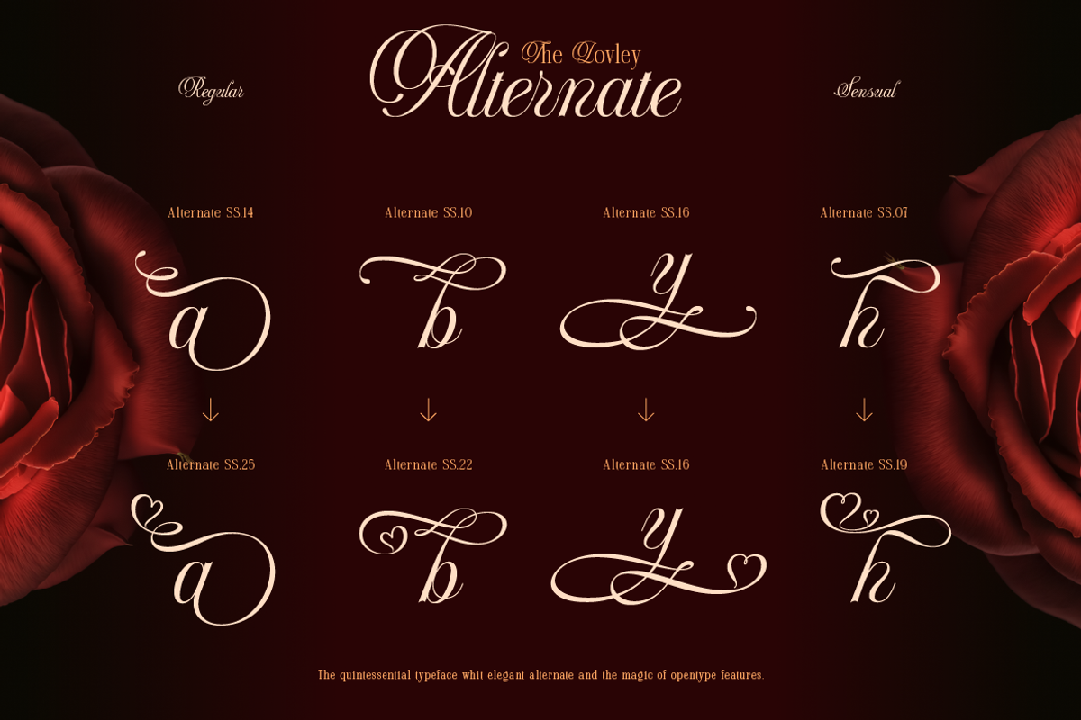 Berlyana Sensual, a Script Font by Burntilldead (Photo 13 of 14)