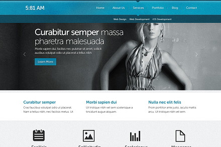 5:81 AM Website Template