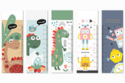 Height chart measure for kids bundle, an Education Illustration by Nursery Art (Thumbnail 7 of 11)