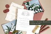 Floral Painted Envelope Liner, a Graphic by Blushed Design by Katrina (Thumbnail 2 of 9)
