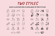 22 Funny cats vector illustration 2, an Animal Illustration by Yanakicc (Thumbnail 7 of 10)