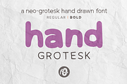 Hand Grotesk: hand drawn font, a Font by Rachel Ortiz (Thumbnail 1 of 8)