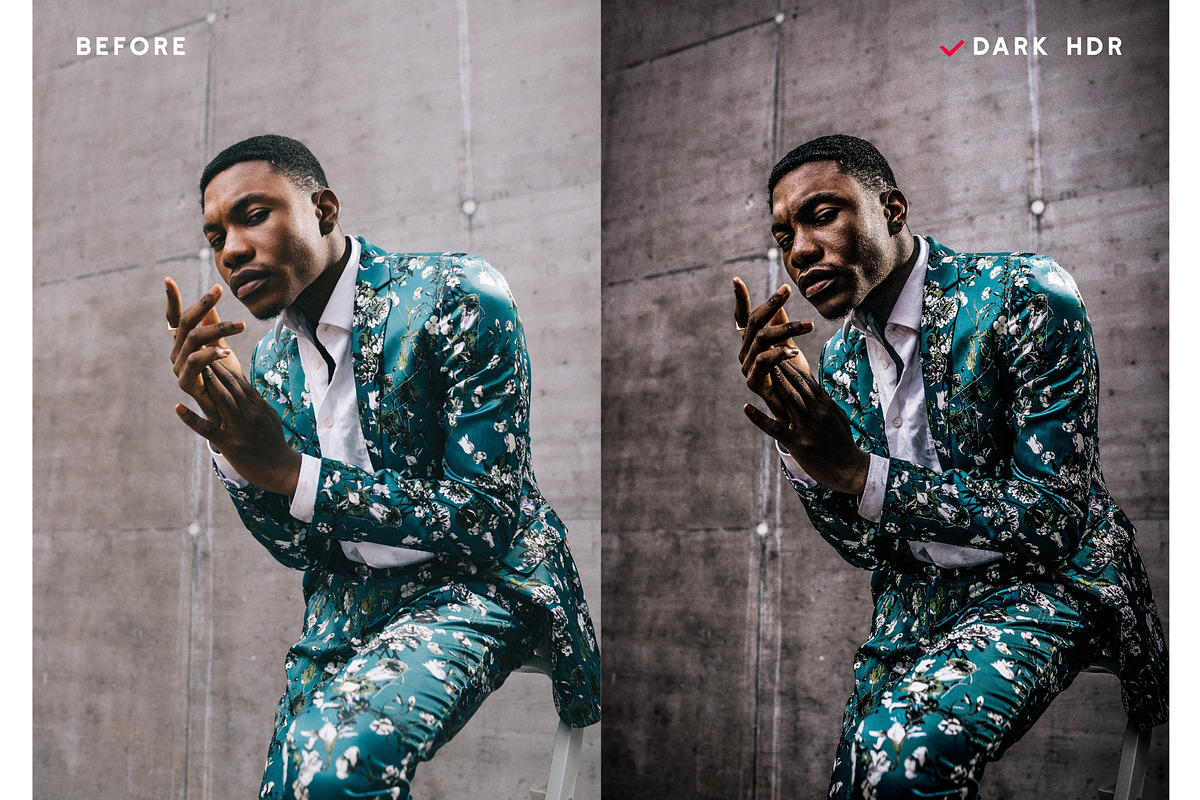HDR Portrait Lr Presets & Ps Actions, an Action Add-On by Effect-Hub (Photo 14 of 15)