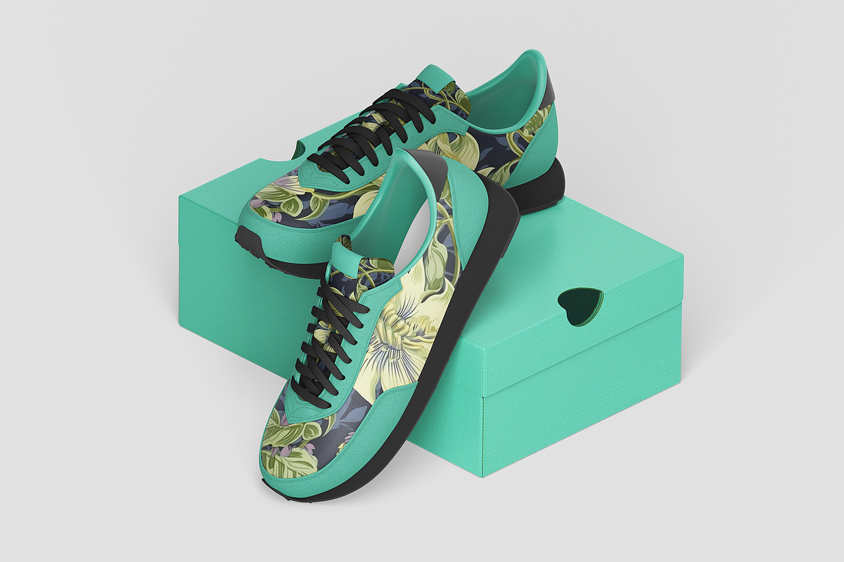 Trainer Sneakers Mockup, 6 PSD, an Advertising Mockup by GraphicVil (Photo 5 of 9)