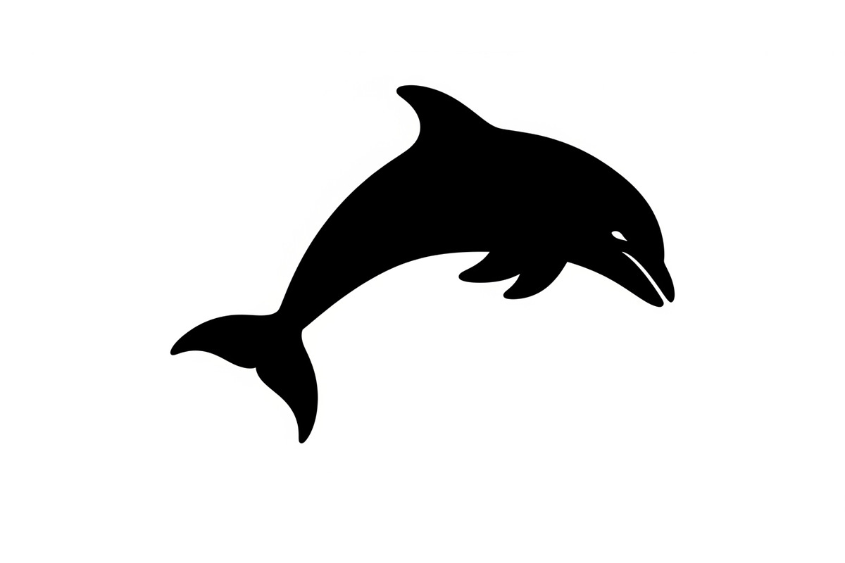 Dolphin Jumping Silhouette Vector bu, an Illustration by Designs_River (Photo 42 of 48)