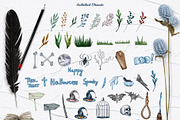 Halloween Watercolor Set, a Seasonal Illustration by BarvArt (Thumbnail 16 of 21)