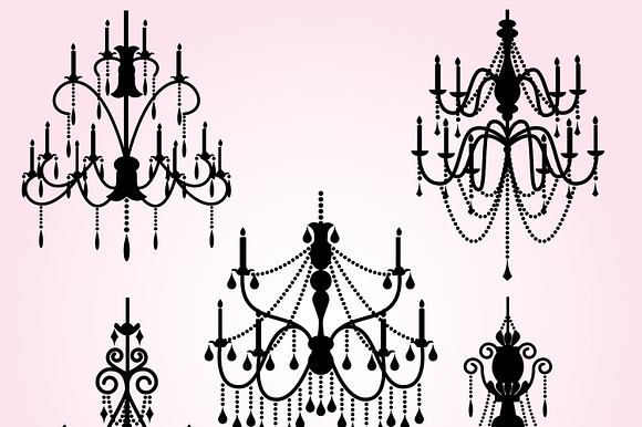 Chandelier Photoshop Brushes 2 preview 4