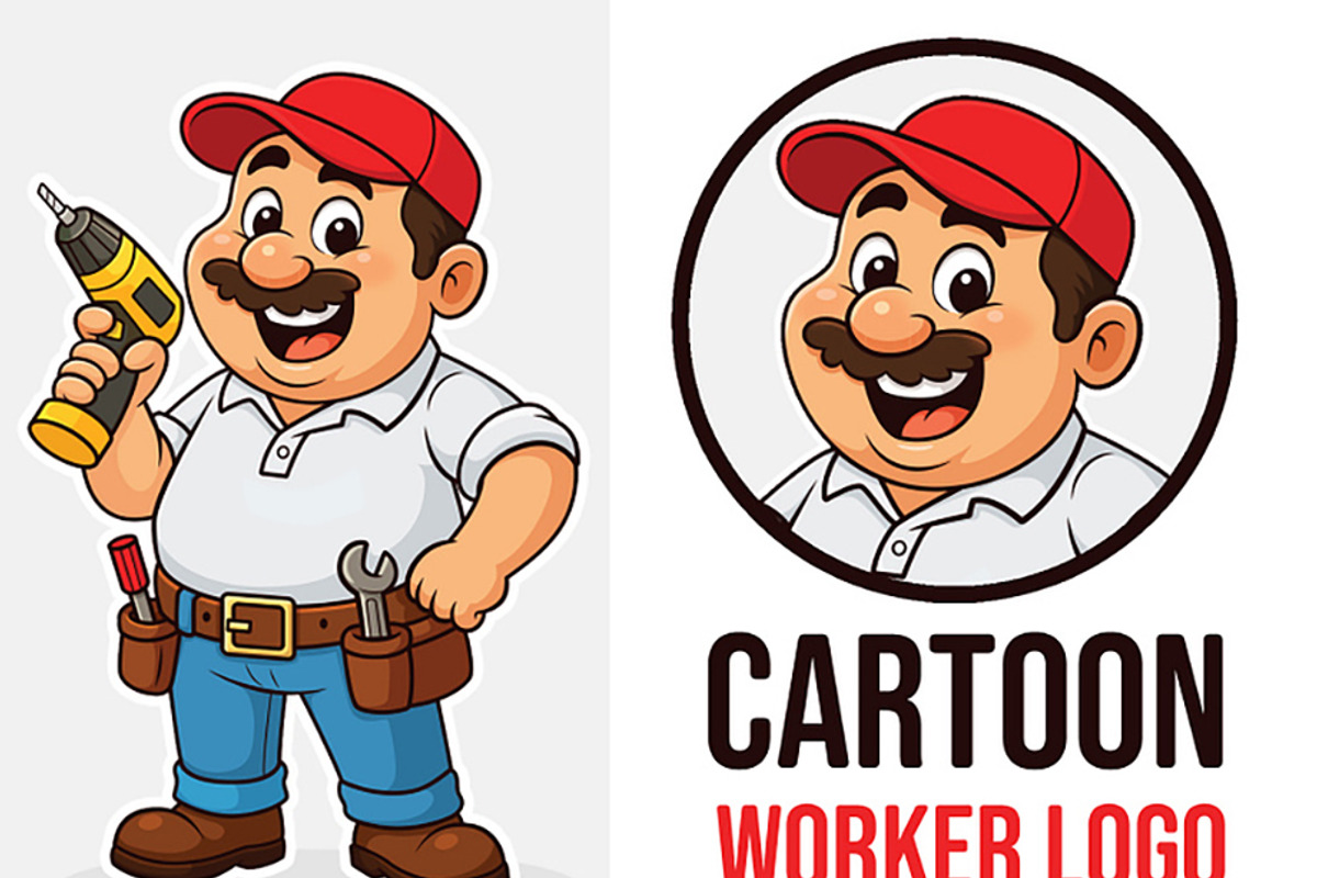 Fun And Modern Mascot Cartoon Logo, an Illustration by artmarush