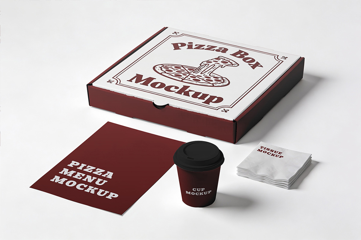 Pizza Branding Kit, a Product Mockup by Pitchlook.Studio (Photo 3 of 4)