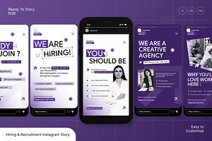 Hiring & Recruitment Instagram Story, a Social Media Template by Annora Studio