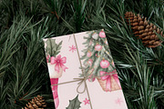 Pink Christmas Tree Seamless Pattern, a Pattern Graphic by elfy creative (Thumbnail 4 of 4)