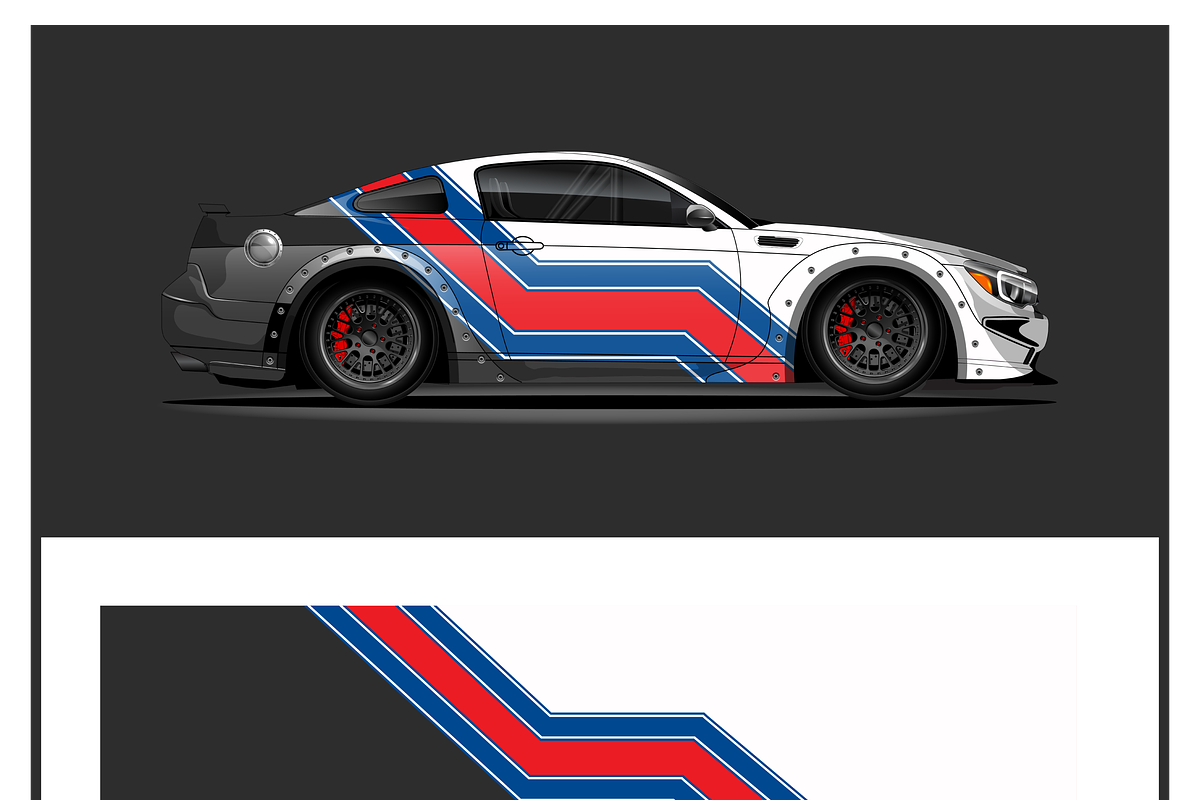 Dynamic Racing Car Wrap Design, a Technology Illustration by CarWrap design (Photo 4 of 4)