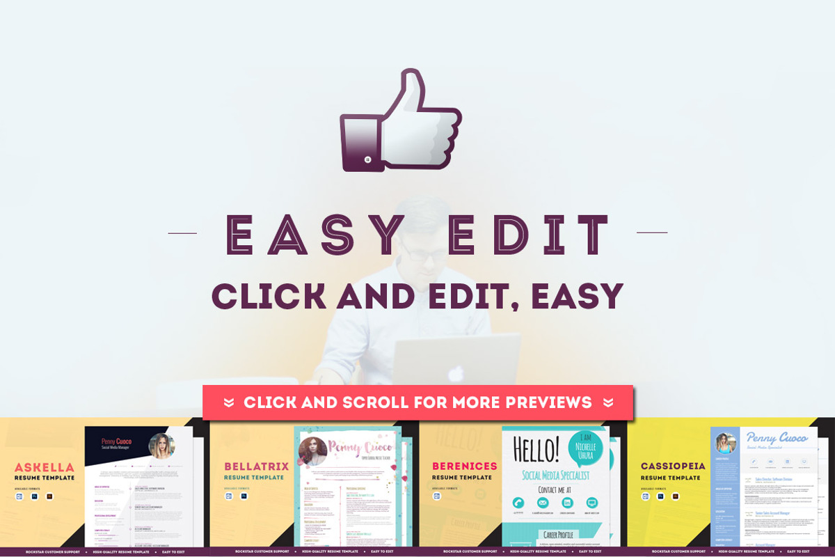 15 Resume Templates - Ultra Bundle, a Resume Template by RockStarUI (Photo 3 of 6)