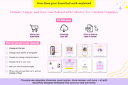Podcast Instagram templates Canva, a Social Media Template by Cate Creates (Thumbnail 5 of 7)