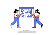 Business Data Analysis Illustration, a Technology Illustration by Partikusi Design (Thumbnail 3 of 3)