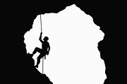 Mountain Climber Silhouette Set, an Illustration by Amazin_art (Thumbnail 14 of 21)