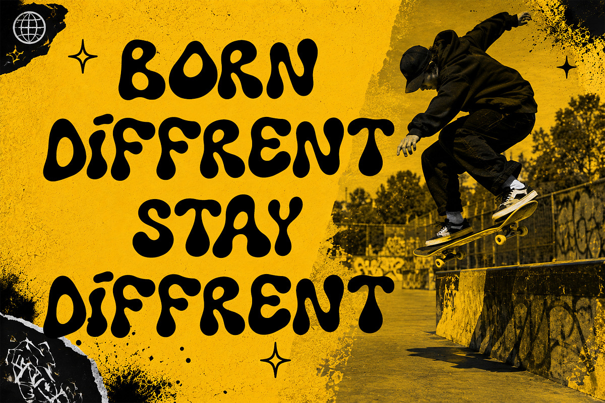 Grat Slovic – Groovy Streetwear Font, a Handwritten Font by Black Junst (Photo 6 of 7)