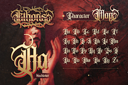 Ethoris - Blackletter Horror, a Blackletter Font by Burntilldead (Thumbnail 2 of 12)