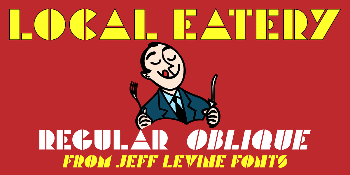 Local Eatery JNL, a Font by Jeff Levine Fonts (Photo 1 of 5)