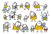 Cartoon children set 1., a Person Illustration by eka panova (Thumbnail 4 of 6)