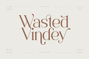 Wasted Vindey - Classy Serif Font, a Serif Font by Koplexs Studio (Thumbnail 1 of 14)
