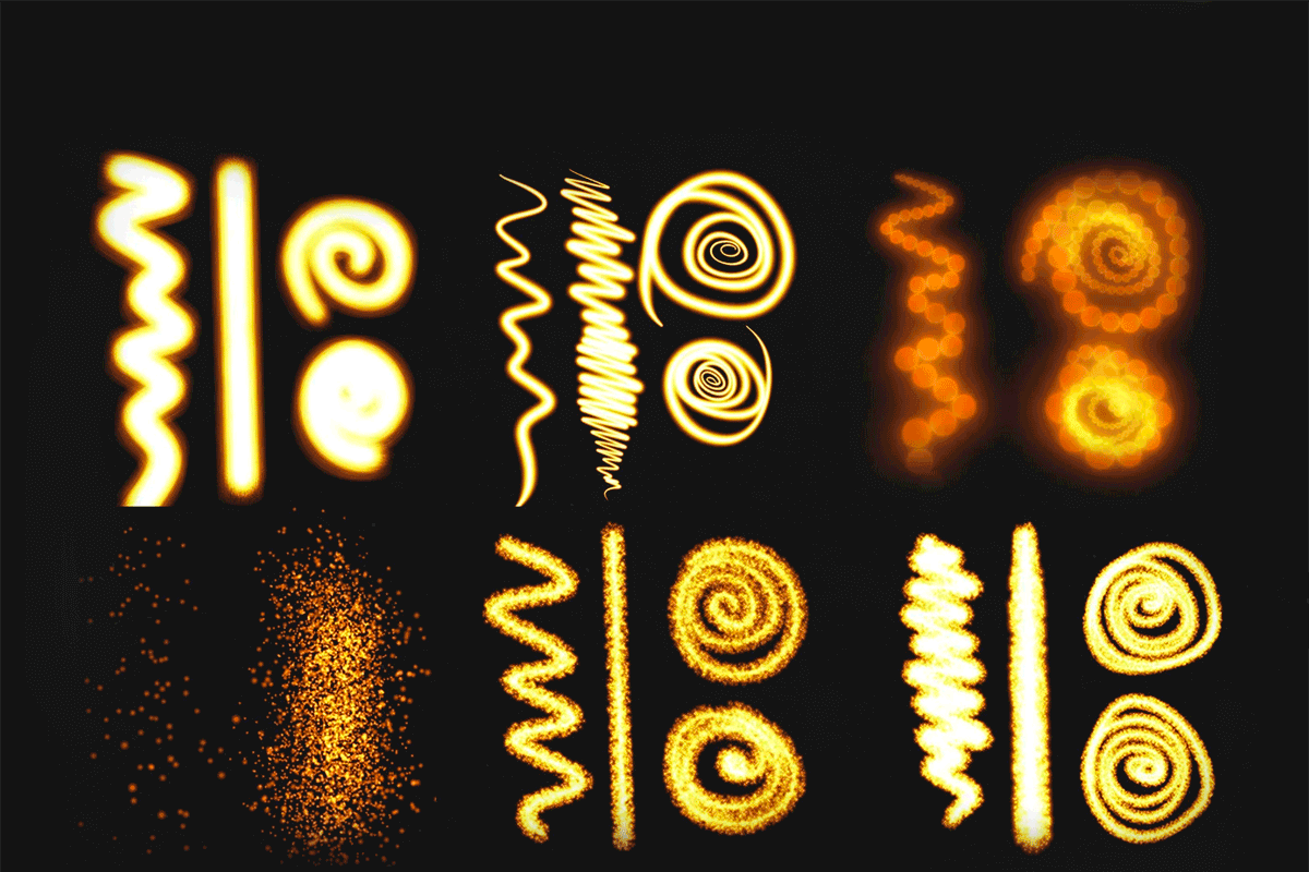 Procreate 80 light, bokeh brushes, a Brush Add-On by Endete & Mazak brushes (Photo 3 of 8)