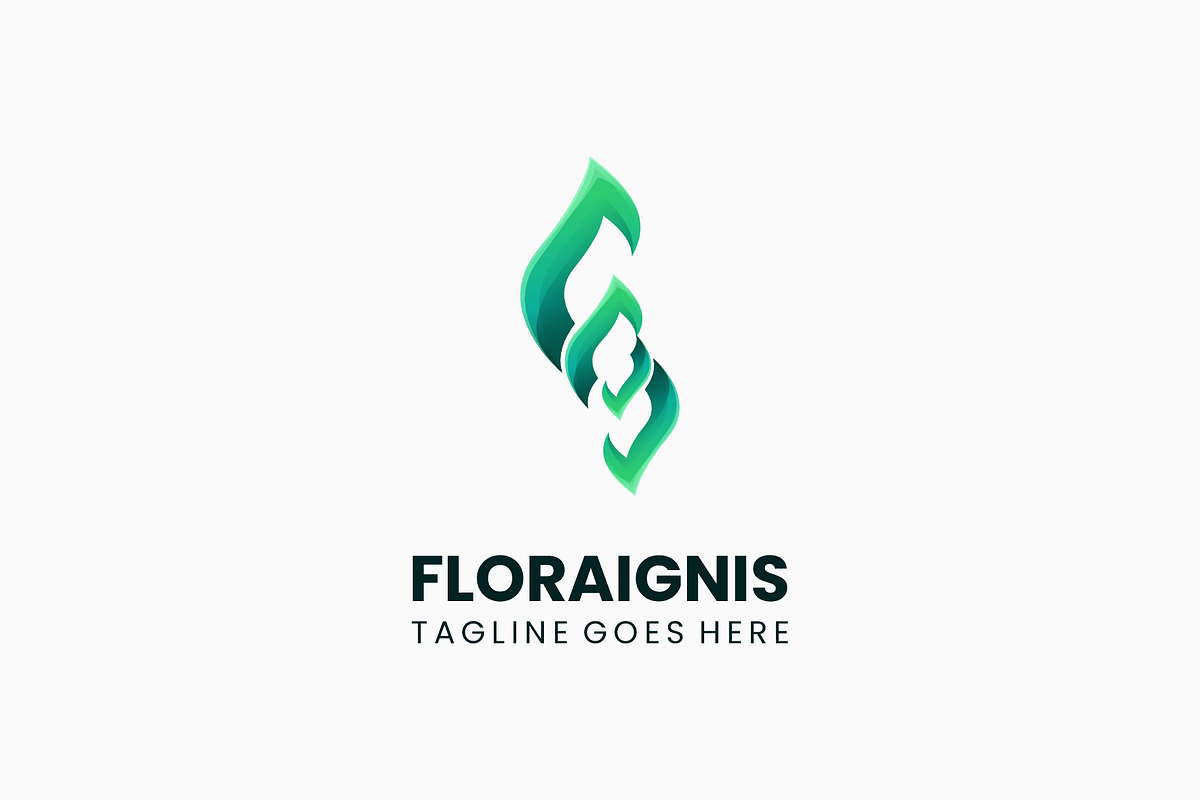 Flora Ignis Gradient Colorful Logo, a Branding & Logo Template by Artnivora.Std