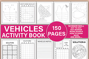 Vehicles Activity Book Vol-2, a Decorative Illustration by Design Station (Thumbnail 1 of 3)
