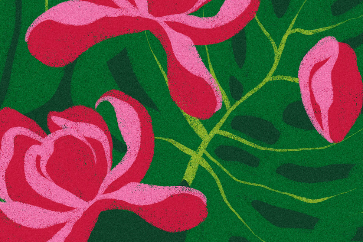 Bold Tropical Floral Pattern, a Pattern Graphic by likorbut (Photo 15 of 15)
