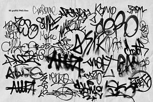 105 Graffiti & Torn Paper PNG Vol.3