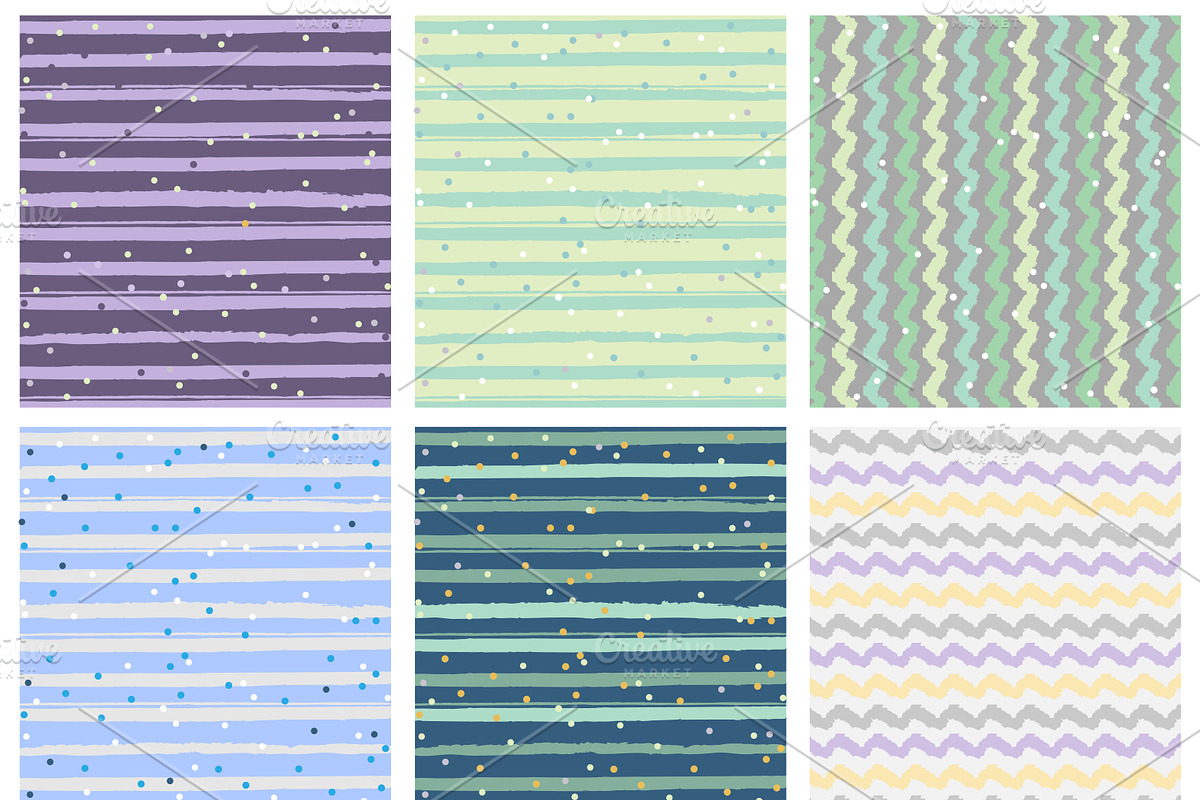 Striped Textures., a Texture Graphic by MalinaShop