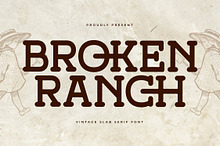 Broken Ranch Vintage Slab Serif Font