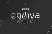 Equiva - Futuristic Typeface, a Sans Serif Font by Grontype (Thumbnail 1 of 10)