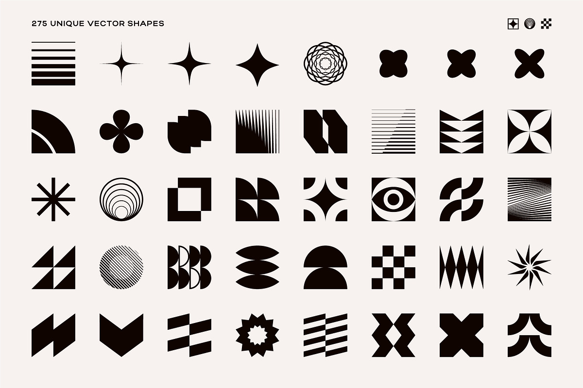 275 Modern Geometric Vector Elements, an Object Graphic by Vecster (Photo 2 of 19)