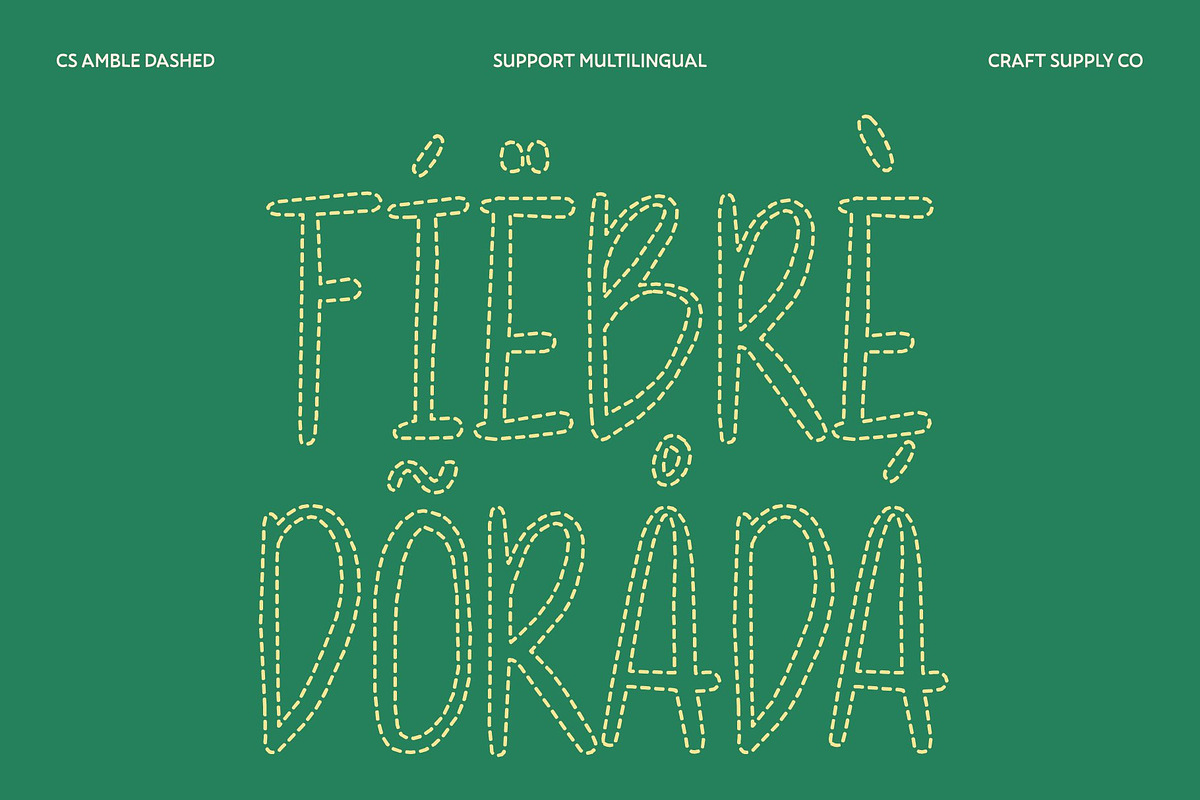 CS Amble Dashed, a Handwritten Font by Craft Supply Co. (Photo 7 of 8)