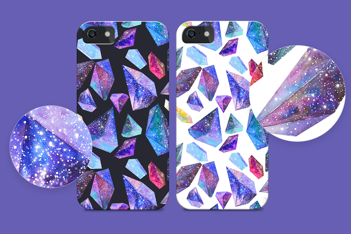 Watercolor crystals set, an Object Illustration by Librebird (Photo 4 of 4)