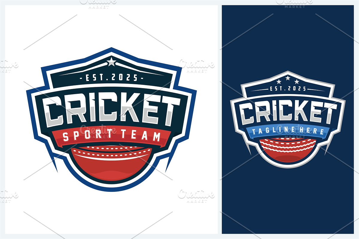 Cricket logo sport design template, a Branding & Logo Template by jundio studio