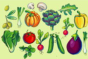 Hand drawn Vegetables Mega Pack, a Graphic by Daria Volyanskaya (Thumbnail 3 of 5)