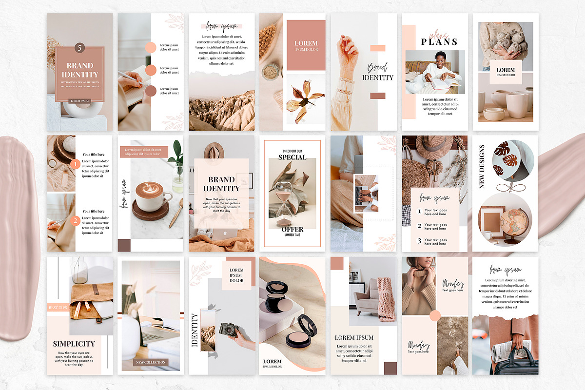 Brown Instagram Story Templates Canva